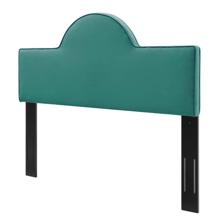 Dawn Twin Performance Velvet Headboard, Velvet, Teal Blue, 21821