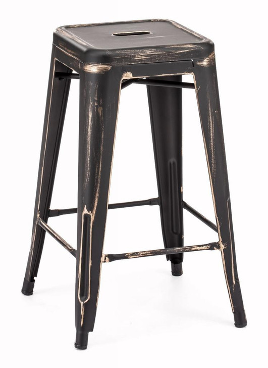 Marius Counter Stool, Black  Steel (set of two)