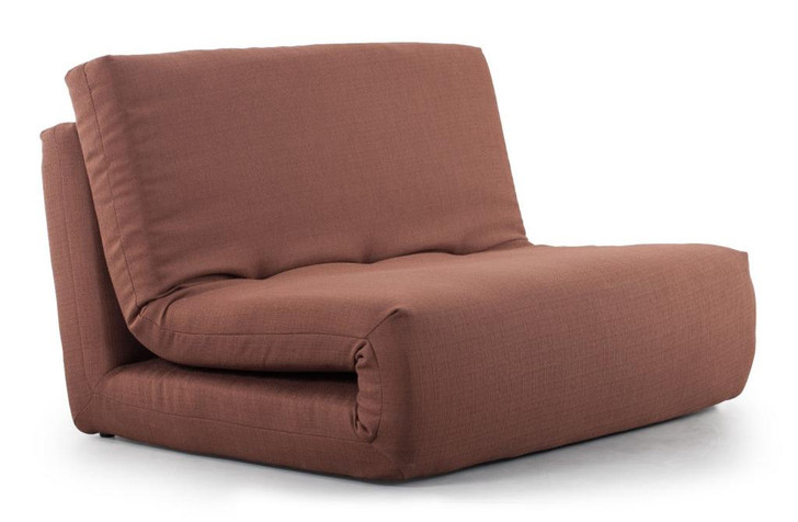 Polygon Living Room Sleeper Chair, Brown  Steel