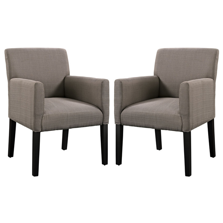 Chloe Armchair Set of 2 in Gray