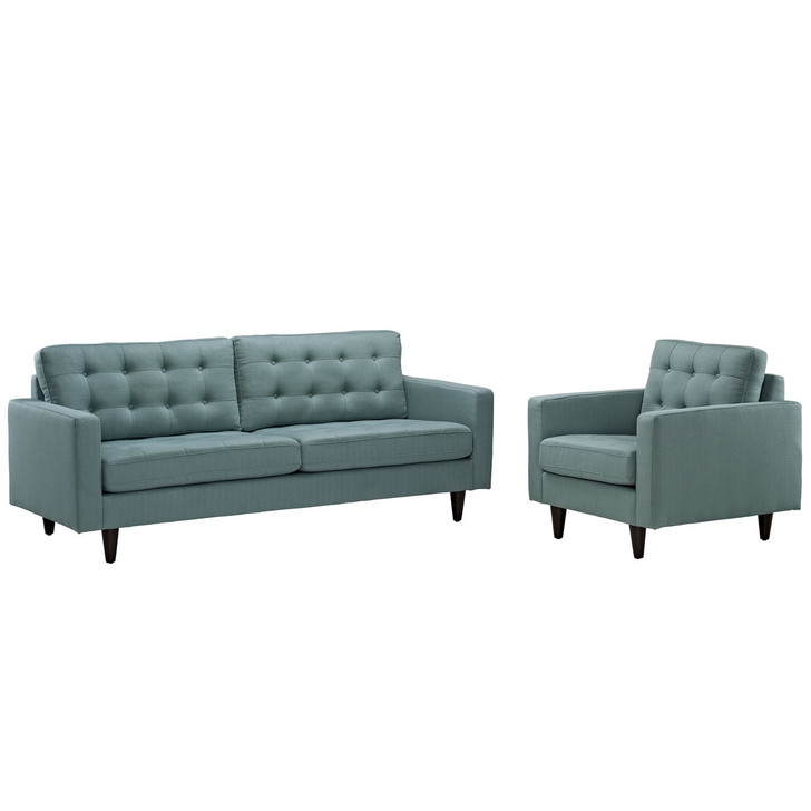 Empress Armchair and Sofa Set of 2 in Lagua
