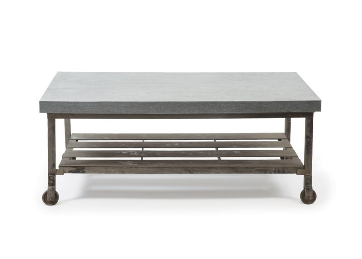 Pittsburgh Coffee Table , Silver Metal