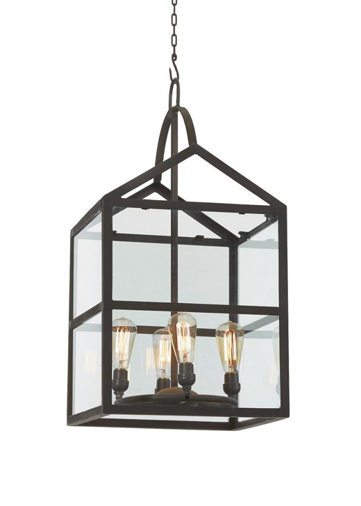 Fryer Chandelier , Black Metal