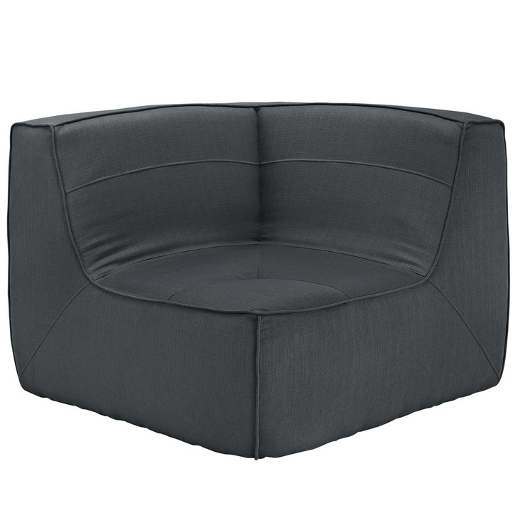 Align Upholstered Corner Sofa in Charcoal