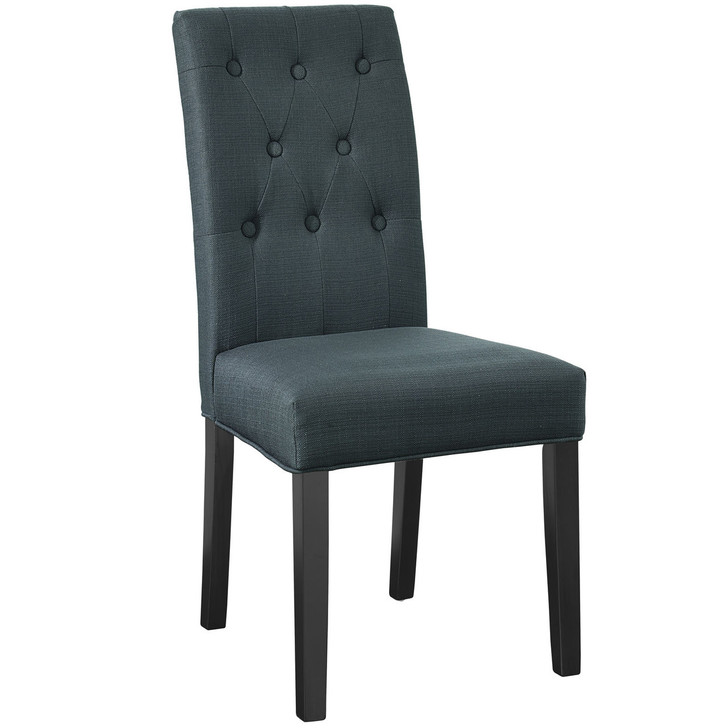 Confer Dining Fabric Side Chair, Grey Fabric