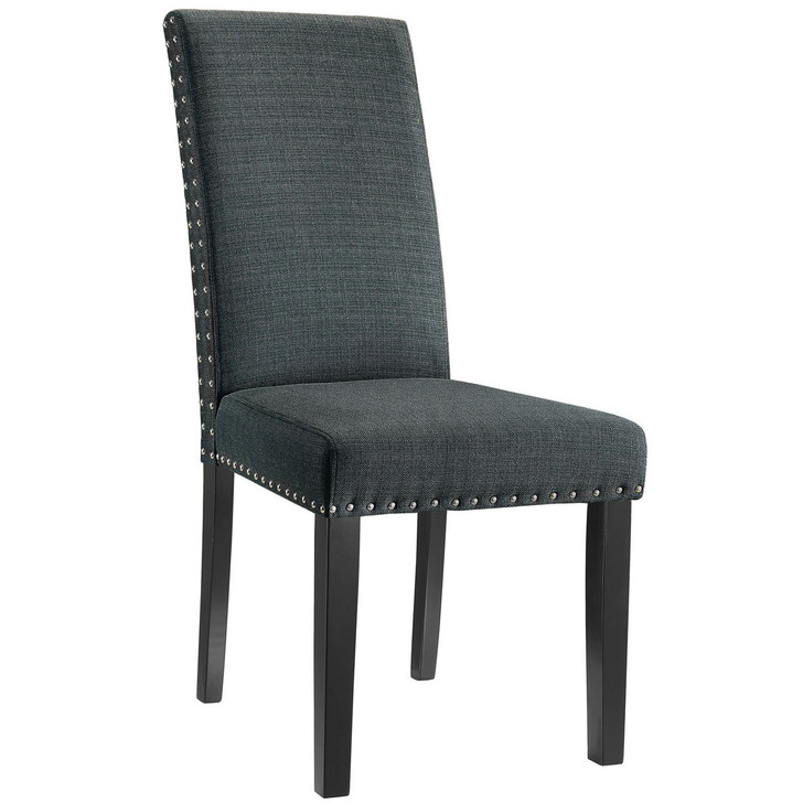 Parcel Dining Fabric Side Chair, Grey Fabric