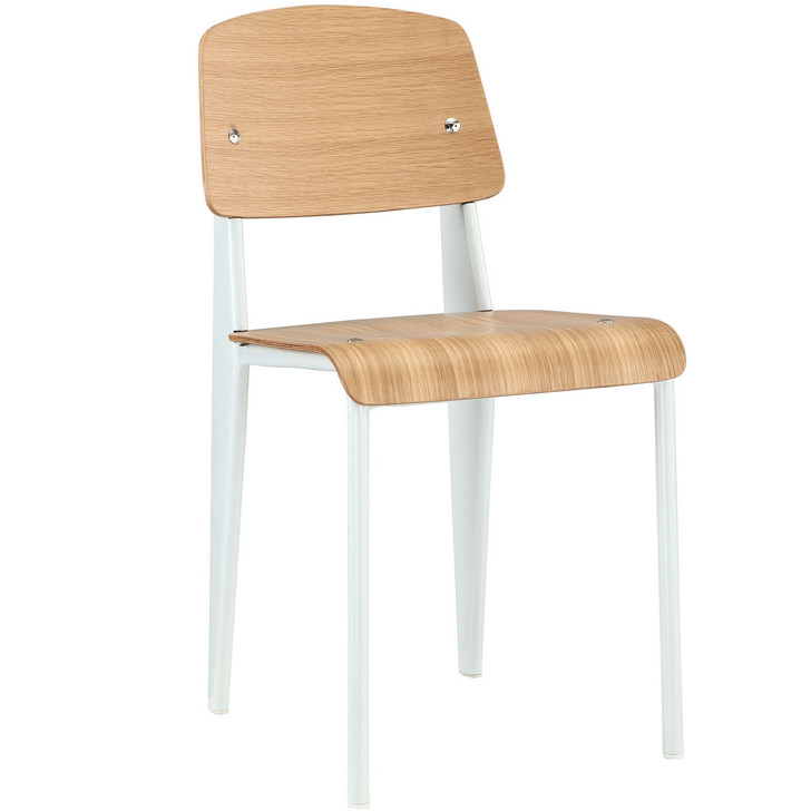 Cabin Dining Side Chair, White Wood