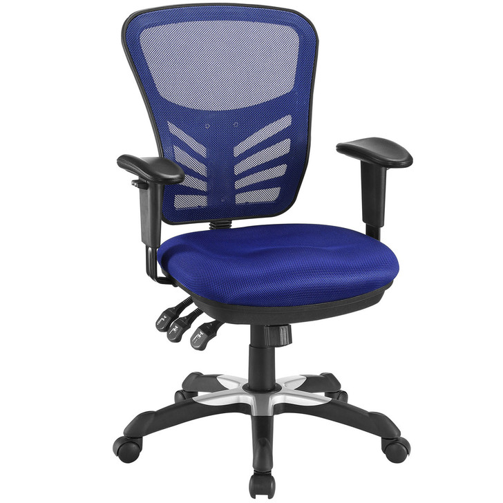 Articulate Office Chair, Blue Fabric