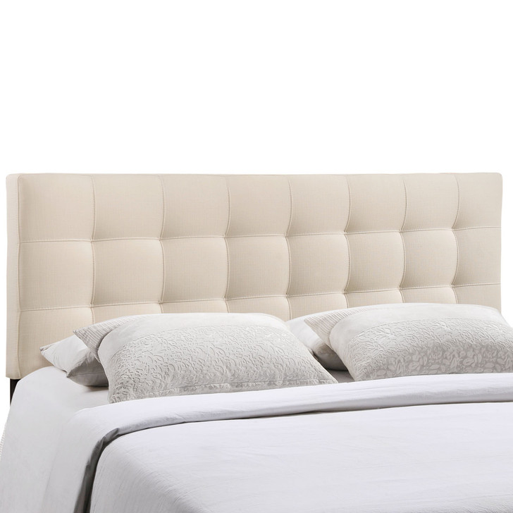 Lily Queen Fabric Headboard, Ivory Fabric