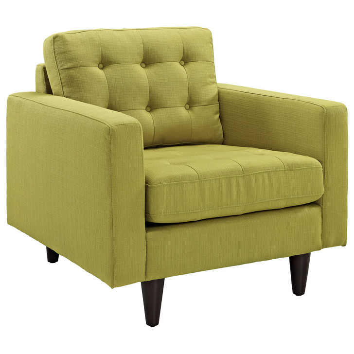 Empress Upholstered Armchair in Wheatgrass