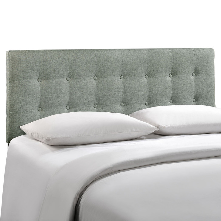 Emily King Fabric Headboard, Grey Fabric