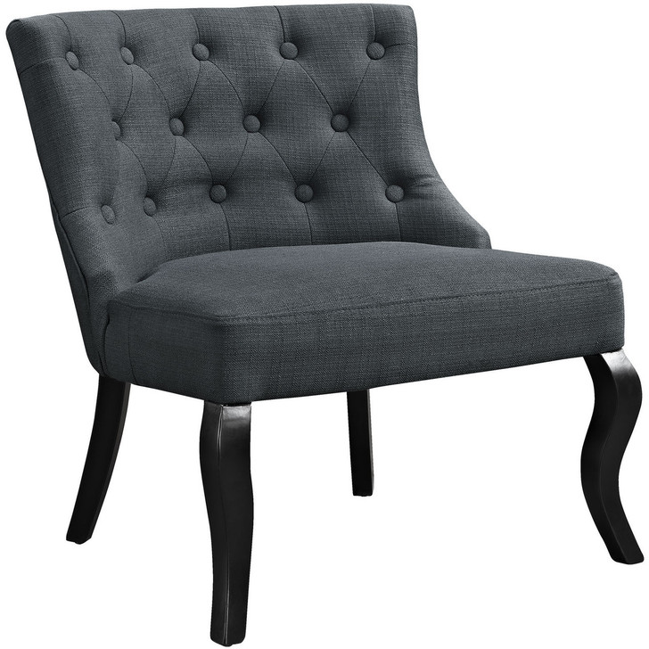 Royal Fabric Chair, Grey Fabric