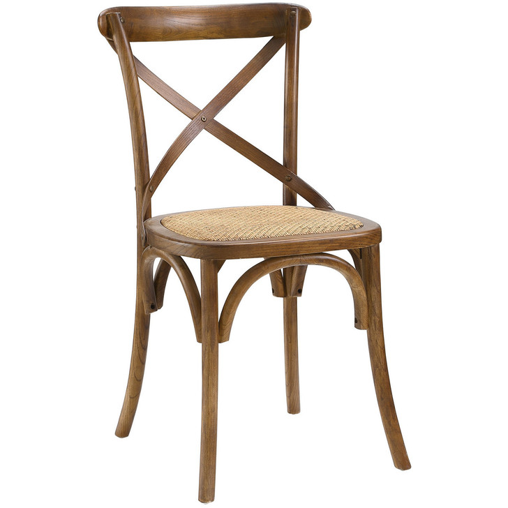 Gear Dining Side Chair, Brown, Wood
