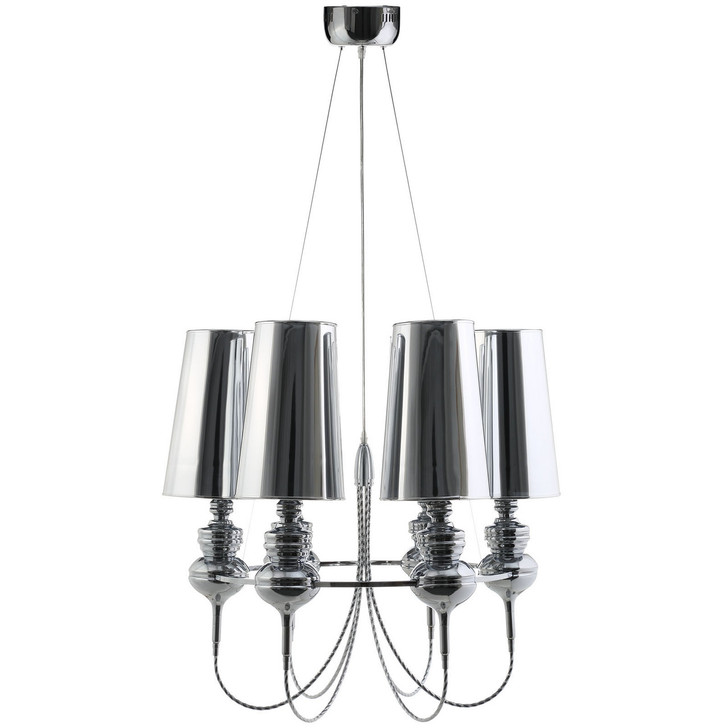 Tapestry Stainless Steel Chandelier, Silver Steel