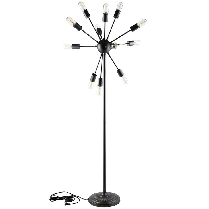 Spectrum Floor Lamp, Black Steel