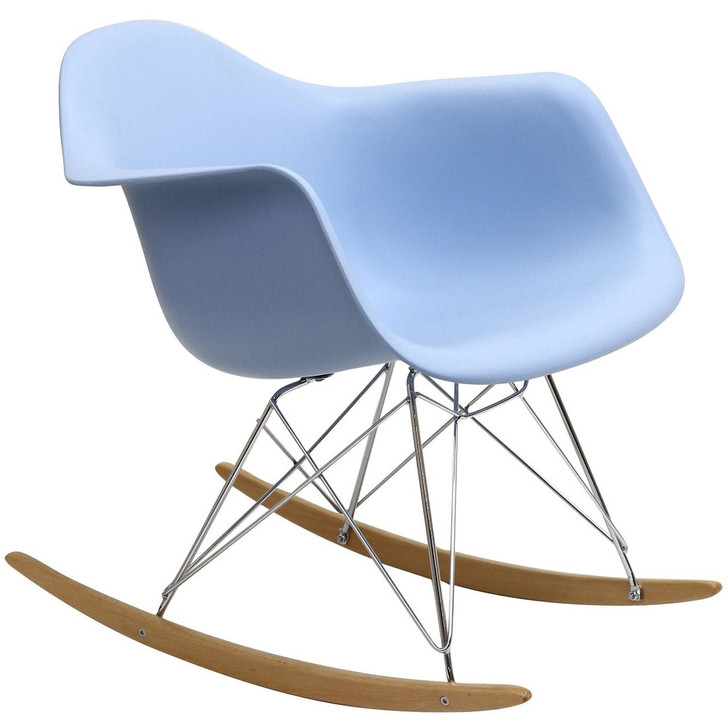 Rocker Lounge Chair in Blue