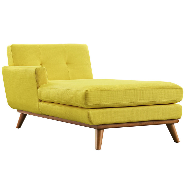 Engage Left-Arm Chaise , Yellow, Fabric