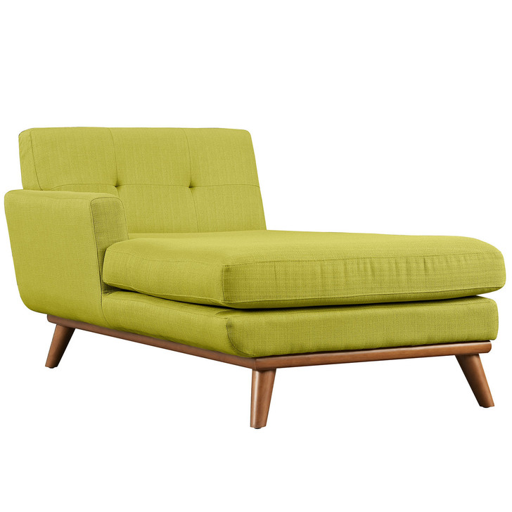 Engage Left-Arm Chaise , Green, Fabric