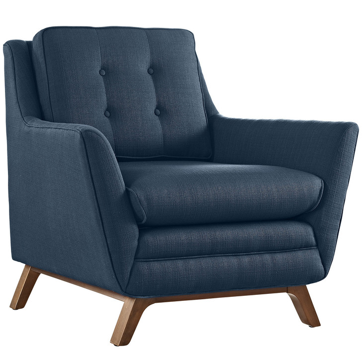 Beguile Fabric Armchair , Navy, Fabric