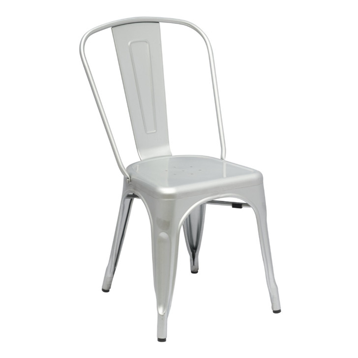 Talix Chair, Silver, Metal