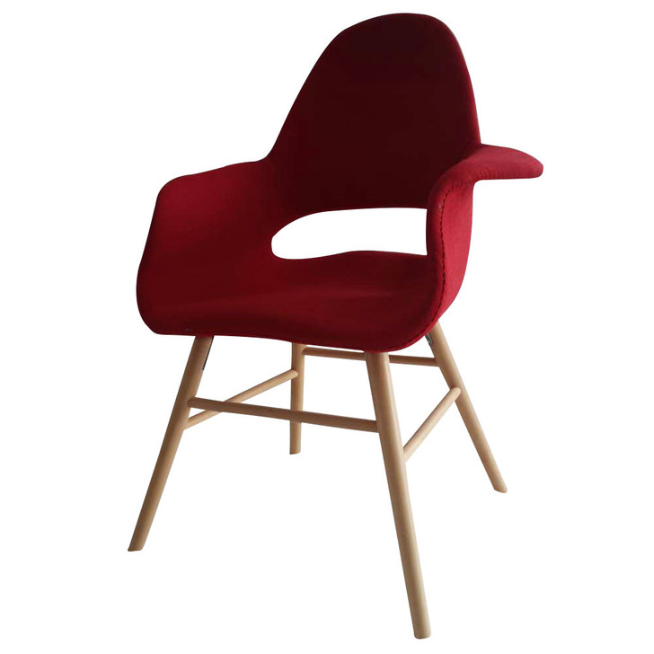 Eero Dining Chair, Red, Fabric