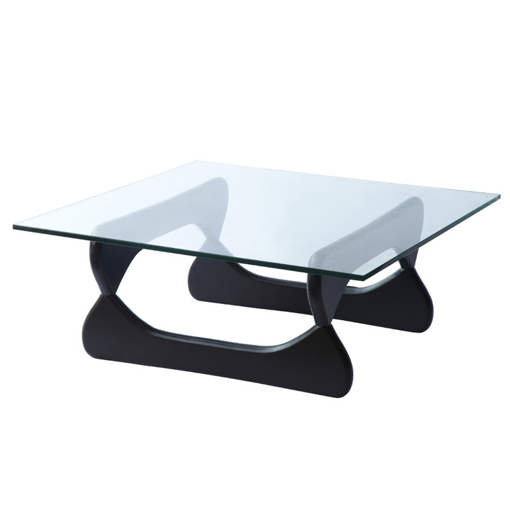 Guchi Coffee Table, Black, Glass