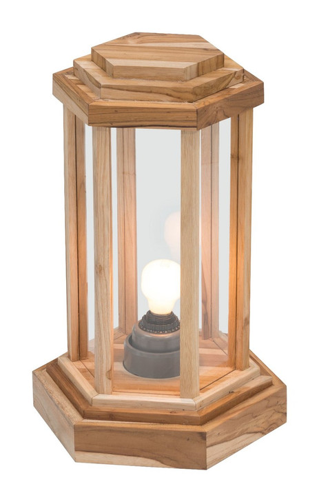 Latter Small Floor Lamp Natural, Wood