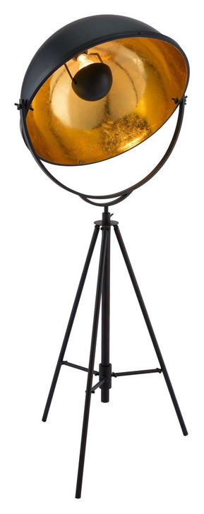 Vauxhall Floor Lamp Antique Black, Metal