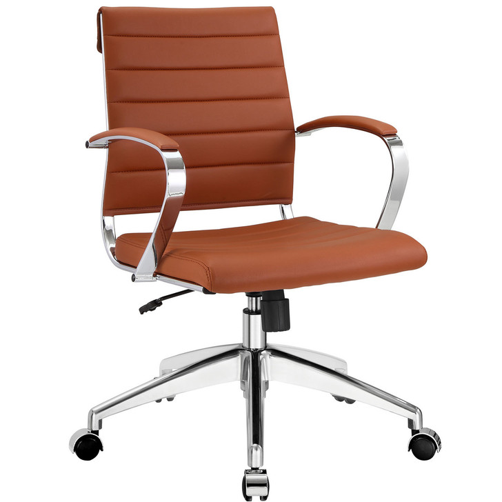 Jive Mid Back Office Chair in Terracotta