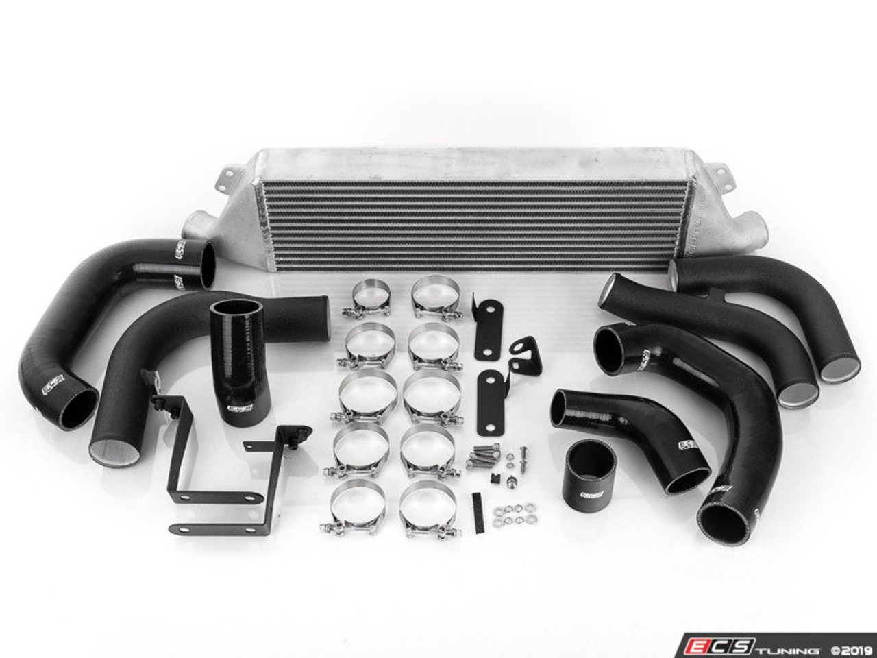 MK7 Front Mount Intercooler Kit - With Black ECS Charge Pipes