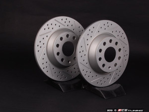 ECS Rear Big Brake Kit - Cross Drilled & Slotted