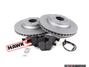 Performance Front Brake Service Kit - Zimmerman Rotors With Hawk HPS Pads