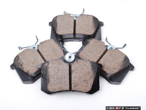 Rear Brake Service Kit - Meyle Rotors & Akebono Euro Ceramic Pads