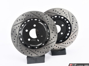 Rear Big Brake Kit - Stage 1 - 2-Piece Drilled & Slotted Rotors (330x22)