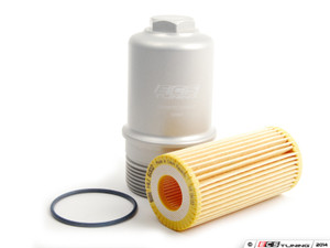 Silver Billet aluminum Oil filter housing - with filter | ES2817036