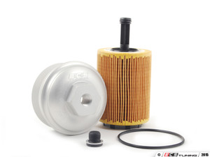 Silver Billet Aluminum Oil Filter Housing - With Filter | ES2827113