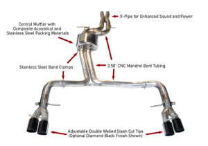 AWE Tuning Audi S5 3.0T Track Edition Exhaust - Chrome Silver Tips (102mm)
