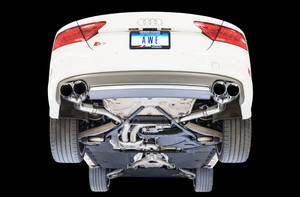 AWE Tuning Audi S7 4.0T Track Edition Exhaust - Diamond Black Tips