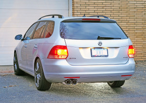 AWE Tuning Mk5 Jetta / Mk6 Sportwagen 2.5L Touring Edition Exhaust - Diamond Black Tips