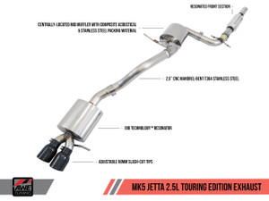 AWE Tuning Mk5 Jetta / Mk6 Sportwagen 2.5L Touring Edition Exhaust - Polished Silver Tips
