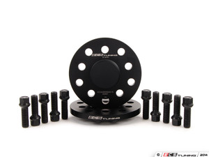 ECS Wheel Spacer And Bolt Kit - 12.5mm With Black Ball Seat Bolts