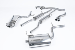 Milltek Cat Back Resonated with 100mm Jet Tips - A4 1.8T B6 quattro - 5 speed