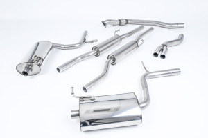 Milltek Cat Back Resonated with 100mm Jet Tips - A4 1.8T B6 quattro - 6 speed
