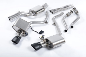 Milltek ValveSonic Cat Back Exhaust - Oval Tips - B8 S4 3.0T