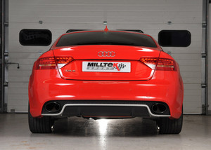 Milltek Cat Back Non Resonated Down pipes & Non Resonated Center Muffler - RS5