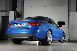 Milltek Cat Back Non Resonated Exhaust - Polished Oval Tips - S5 Cabriolet 3.0T quattro S-tronic
