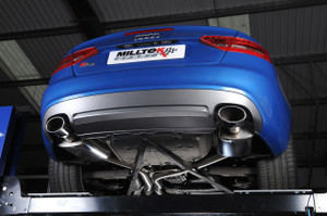 Milltek Cat Back Resonated Exhaust - Polished Oval Tips - S5 Cabriolet 3.0T quattro S-tronic