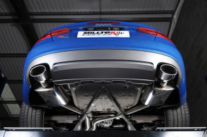 Milltek Cat Back Resonated Exhaust - Polished Oval Tips - S5 Cabriolet 3.0T quattro S-tronic