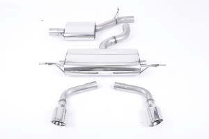 Milltek Cat Back Resonated - 100mm Dual Jet Tips - MK2 TT 3.2 quattro