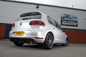 Milltek 3" Turbo Back w/o Hi-Flow Sports Cat Resonated - Polished Tips - MK6 GTI 2.0T